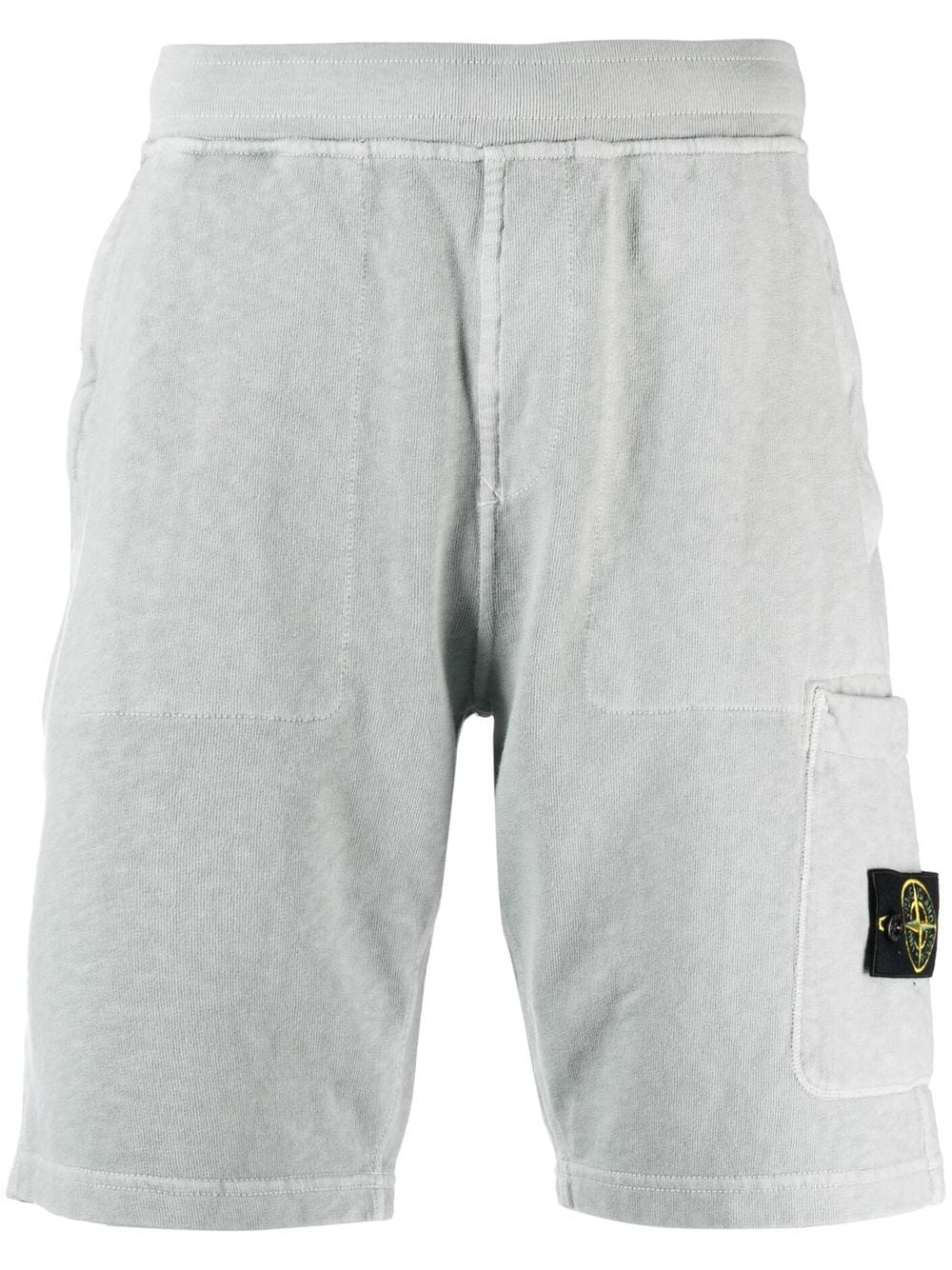Stone Island Short en coton à motif Compass Grey - Lothaire