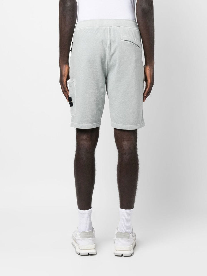 Stone Island Short en coton à motif Compass Grey - Lothaire