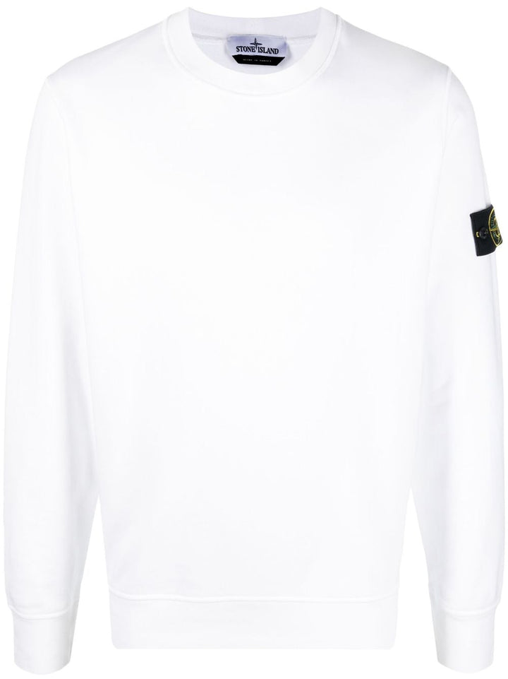 Stone Island Sweat à patch logo blanc - Lothaire boutiques