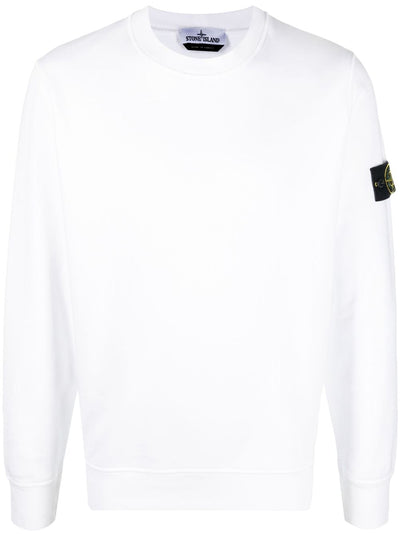 Stone Island Sweat à patch logo blanc - Lothaire boutiques