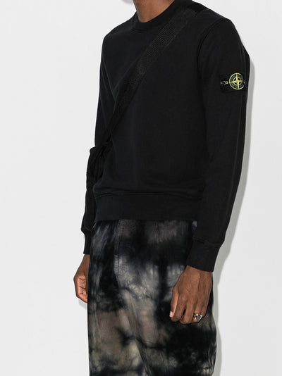 Stone Island Sweat à patch logo noir - Lothaire boutiques