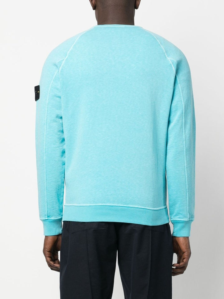 Stone Island Sweat Bleu 66360 'OLD' TREATMENT - Lothaire