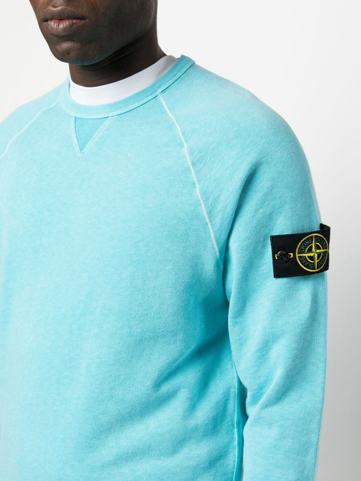 Stone Island Sweat Bleu 66360 'OLD' TREATMENT - Lothaire
