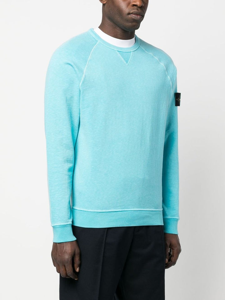 Stone Island Sweat Bleu 66360 'OLD' TREATMENT - Lothaire