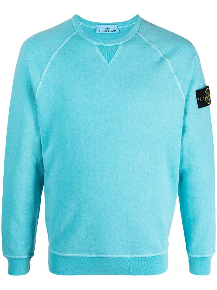 Stone Island Sweat Bleu 66360 'OLD' TREATMENT - Lothaire