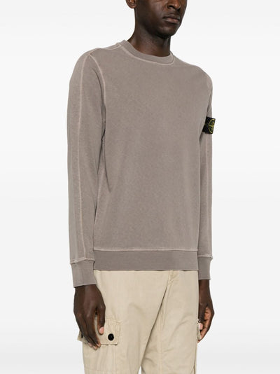 Stone Island - Sweat gris 66060 ‘OLD’ TREATMENT - Lothaire