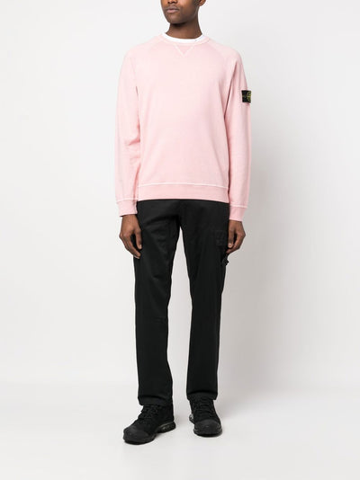 Stone Island Sweat rose 66360 'OLD' TREATMENT - Lothaire