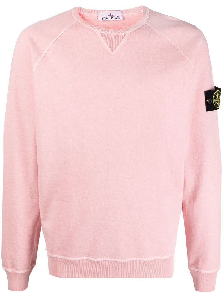 Stone Island Sweat rose 66360 'OLD' TREATMENT - Lothaire