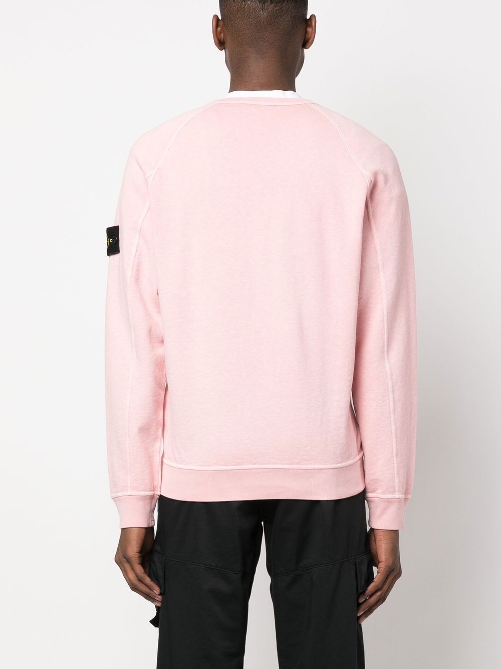 Stone Island Sweat rose 66360 'OLD' TREATMENT - Lothaire