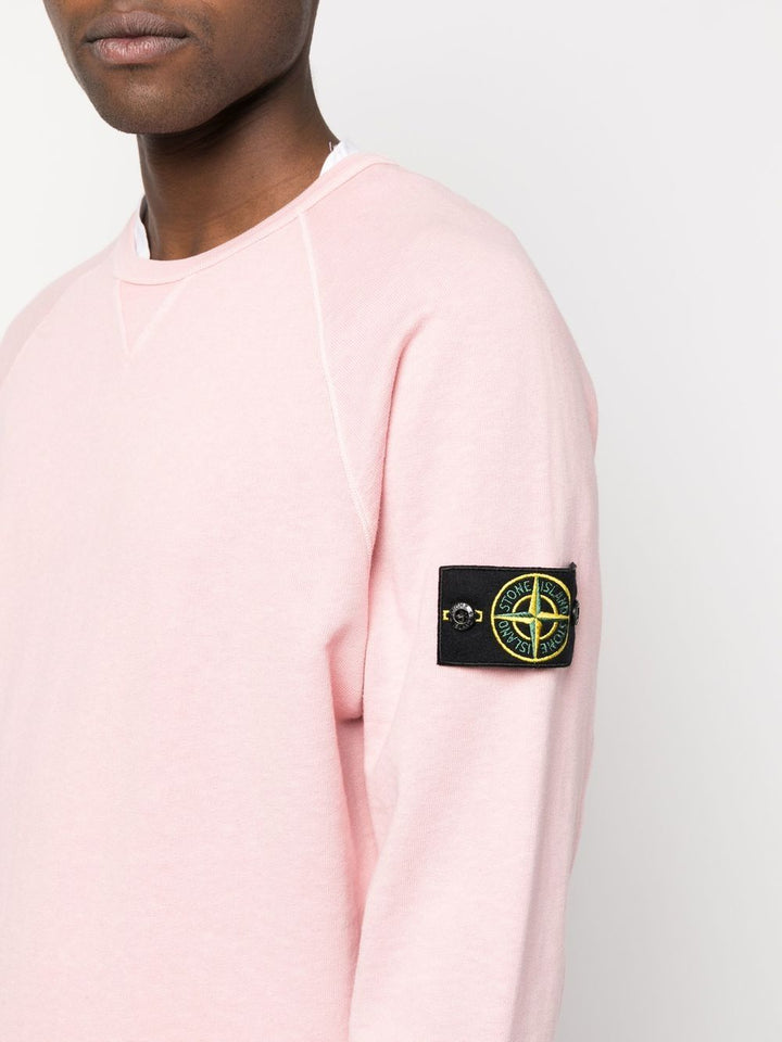 Stone Island Sweat rose 66360 'OLD' TREATMENT - Lothaire