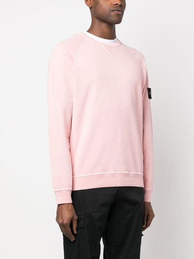Stone Island Sweat rose 66360 'OLD' TREATMENT - Lothaire