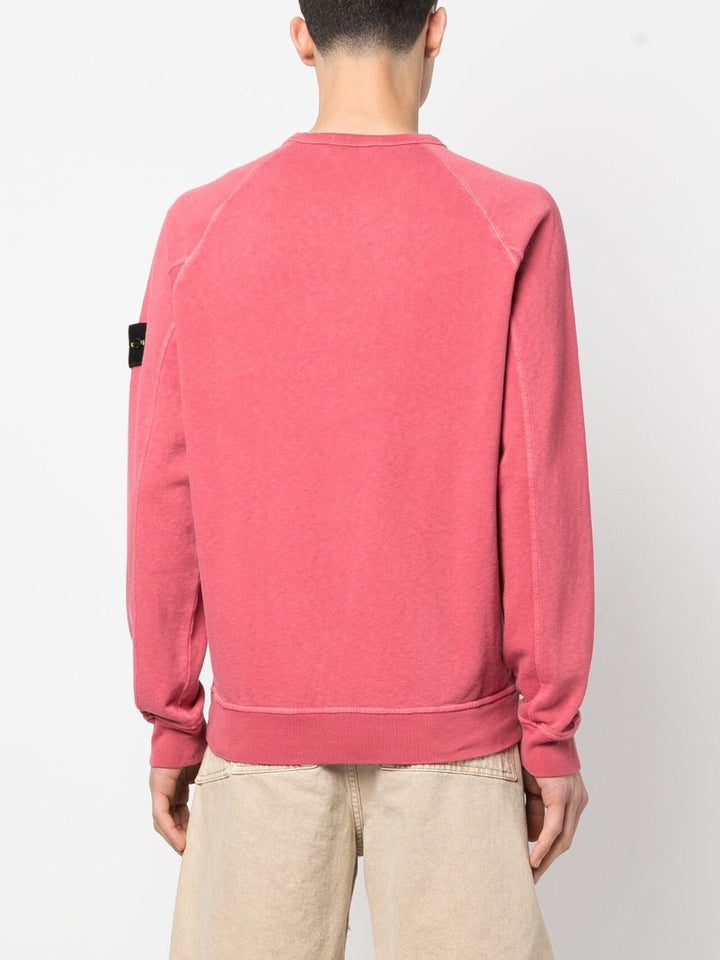 Stone Island Sweat rose Corail 66360 'OLD' TREATMENT - Lothaire