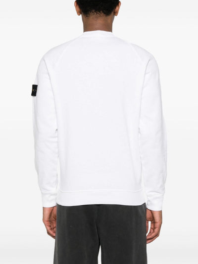 Stone Island - Sweat white 66060 ‘OLD’ TREATMENT - Lothaire