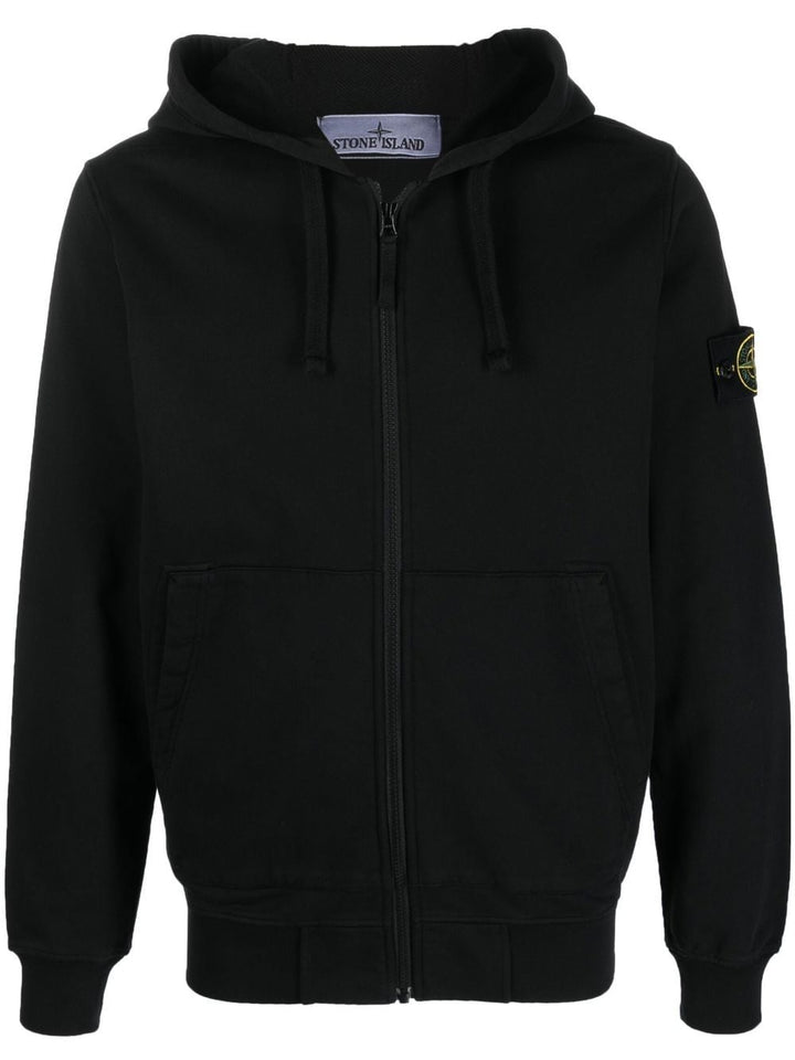 Stone Island Sweat zippé à capuche Black 64251 - Lothaire