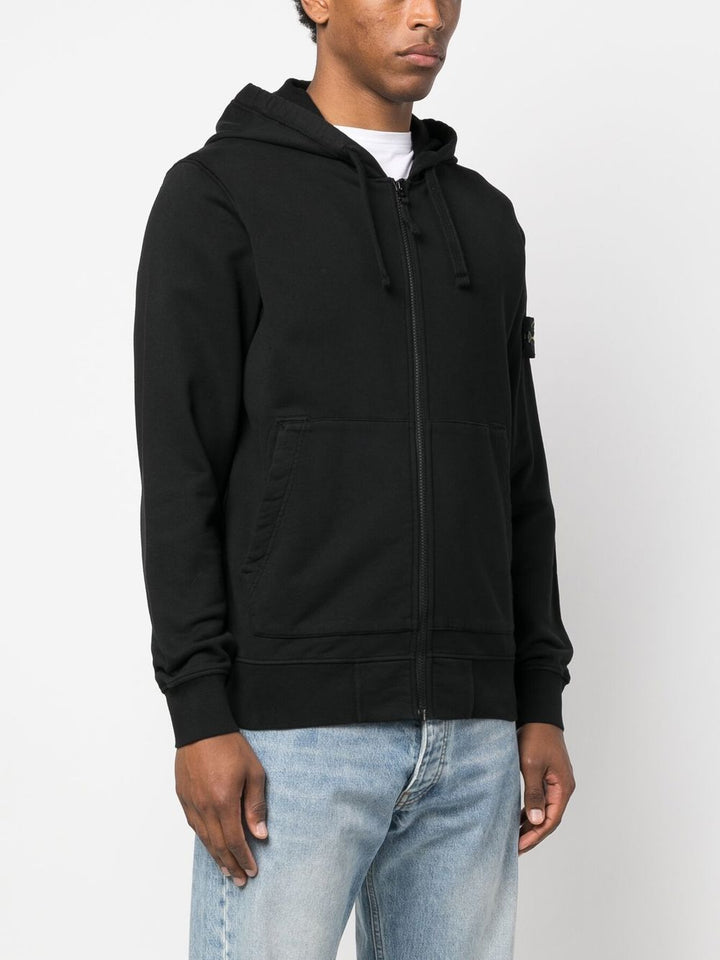 Stone Island Sweat zippé à capuche Black 64251 - Lothaire