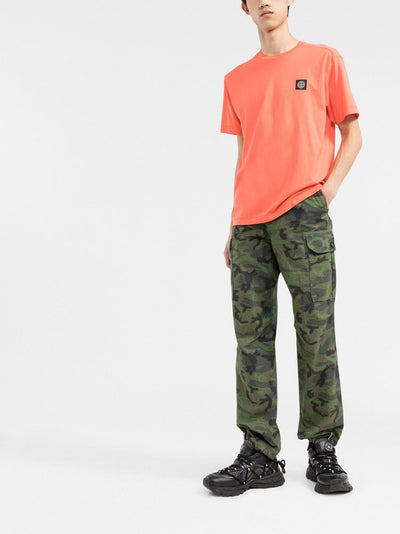 Stone Island T-shirt 24113 60/2 COTTON JERSEY GARMENT DYED Arancio - Lothaire