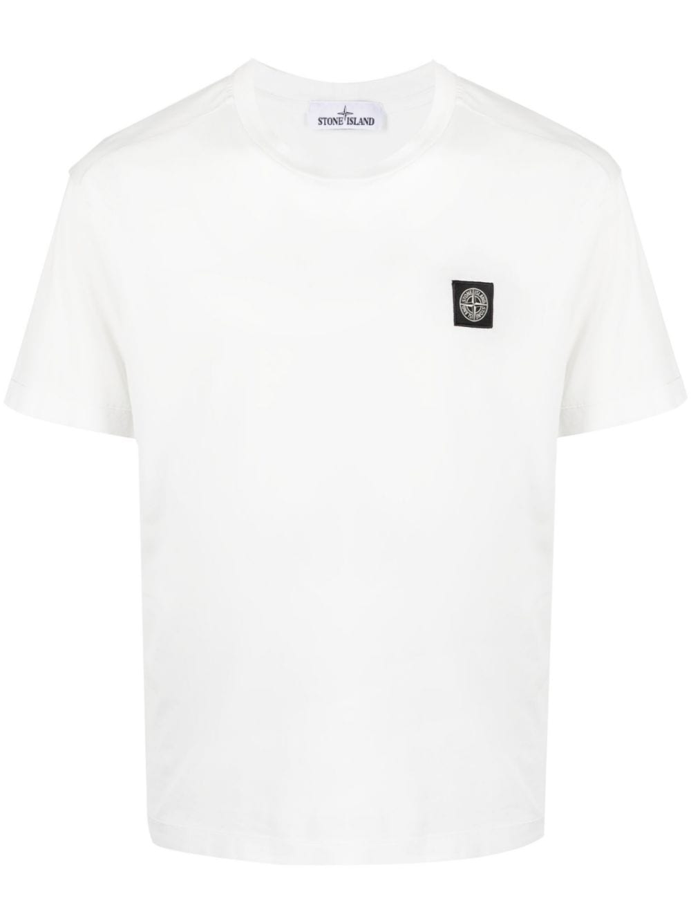 Stone Island T-shirt 24113 60/2 COTTON JERSEY GARMENT DYED Blanc - Lothaire boutiques