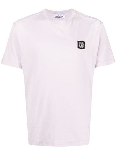 Stone Island T-shirt 24113 60/2 COTTON JERSEY GARMENT DYED Rose - Lothaire boutiques