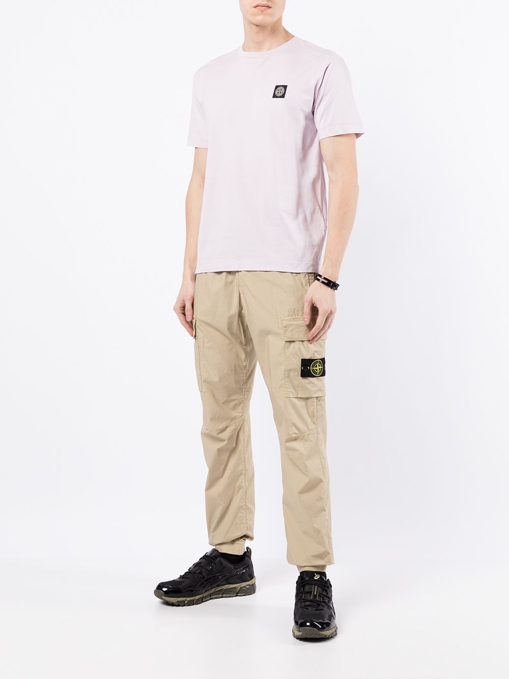 Stone Island T-shirt 24113 60/2 COTTON JERSEY GARMENT DYED Rose - Lothaire boutiques