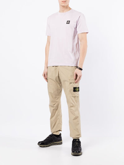Stone Island T-shirt 24113 60/2 COTTON JERSEY GARMENT DYED Rose - Lothaire boutiques