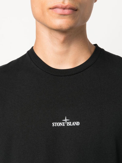 Stone Island T-shirt 2NS82 'STAMP TWO' PRINT Black - Lothaire
