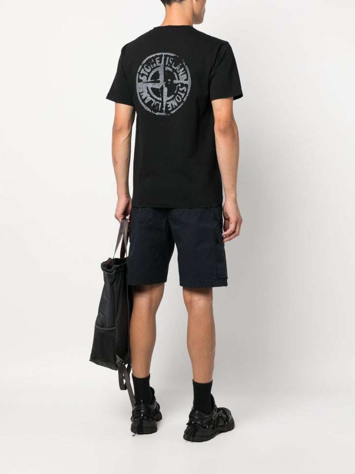 Stone Island T-shirt 2NS82 'STAMP TWO' PRINT Black - Lothaire