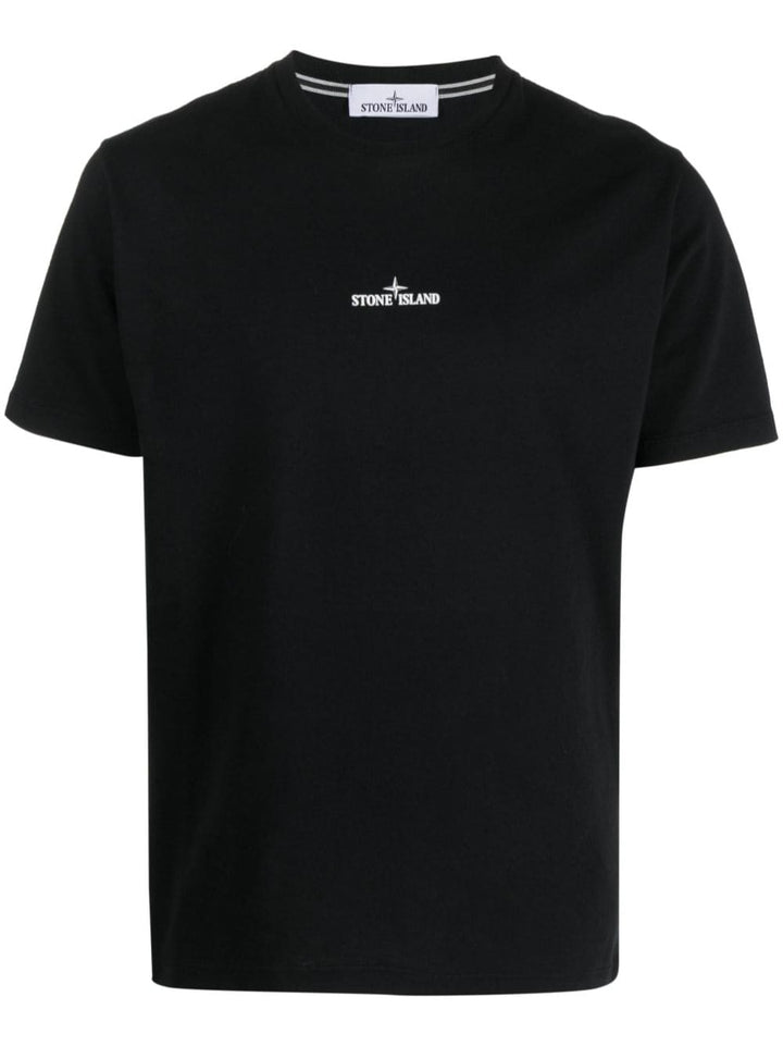 Stone Island T-shirt 2NS82 'STAMP TWO' PRINT Black - Lothaire
