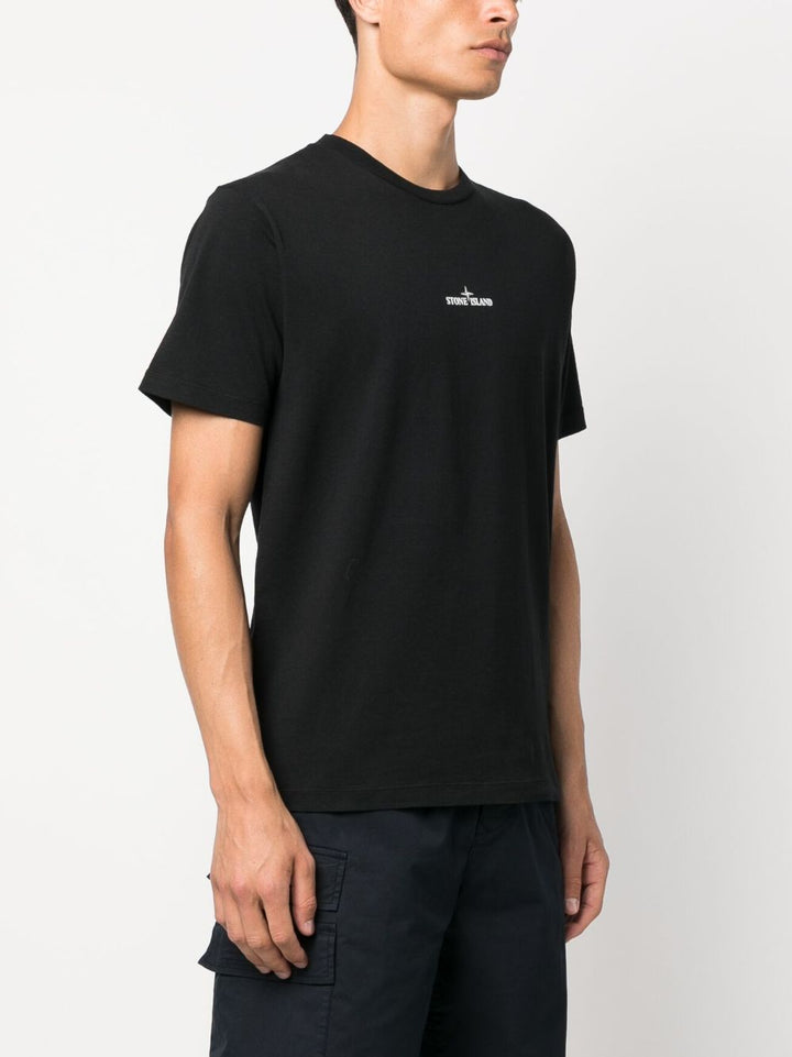 Stone Island T-shirt 2NS82 'STAMP TWO' PRINT Black - Lothaire