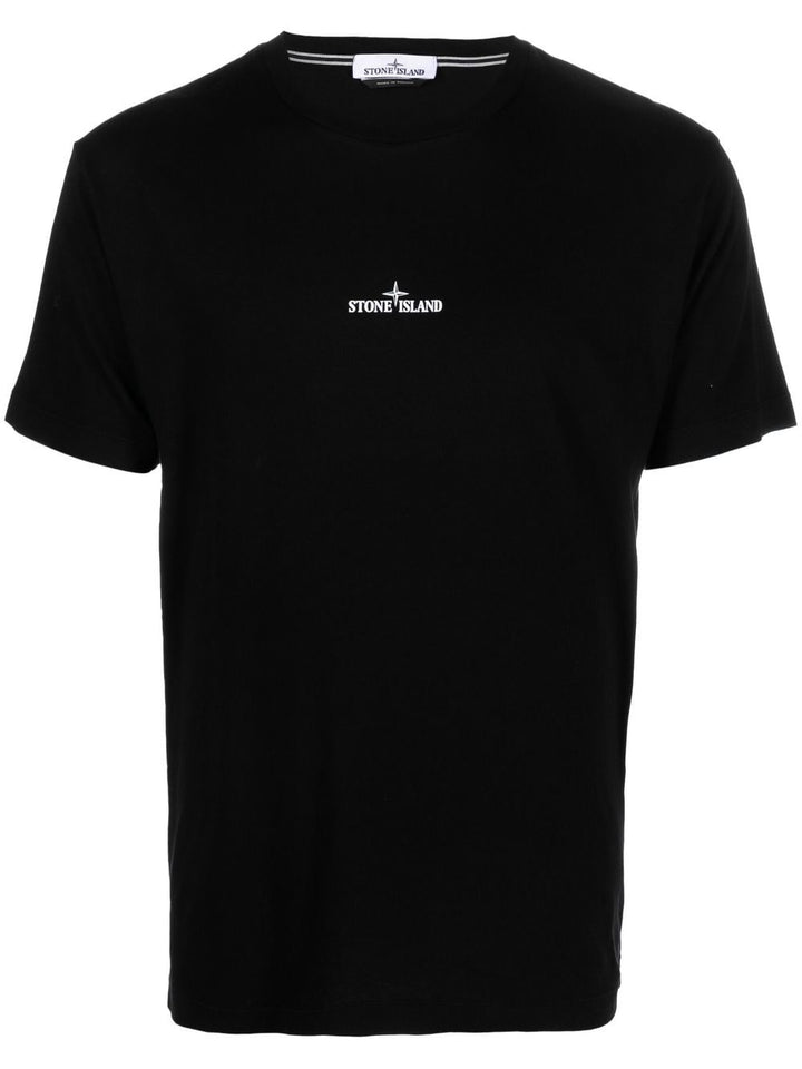 Stone Island T-shirt 2NS89 'INSTITUTIONAL ONE' PRINT Black - Lothaire