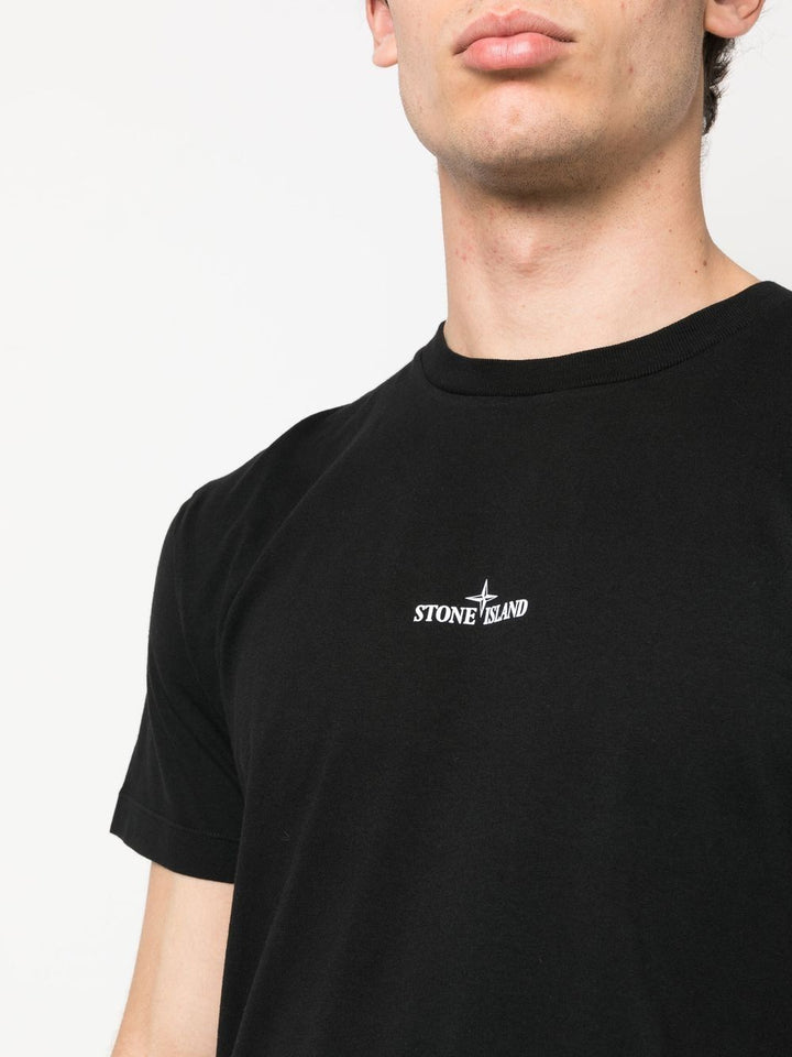 Stone Island T-shirt 2NS89 'INSTITUTIONAL ONE' PRINT Black - Lothaire