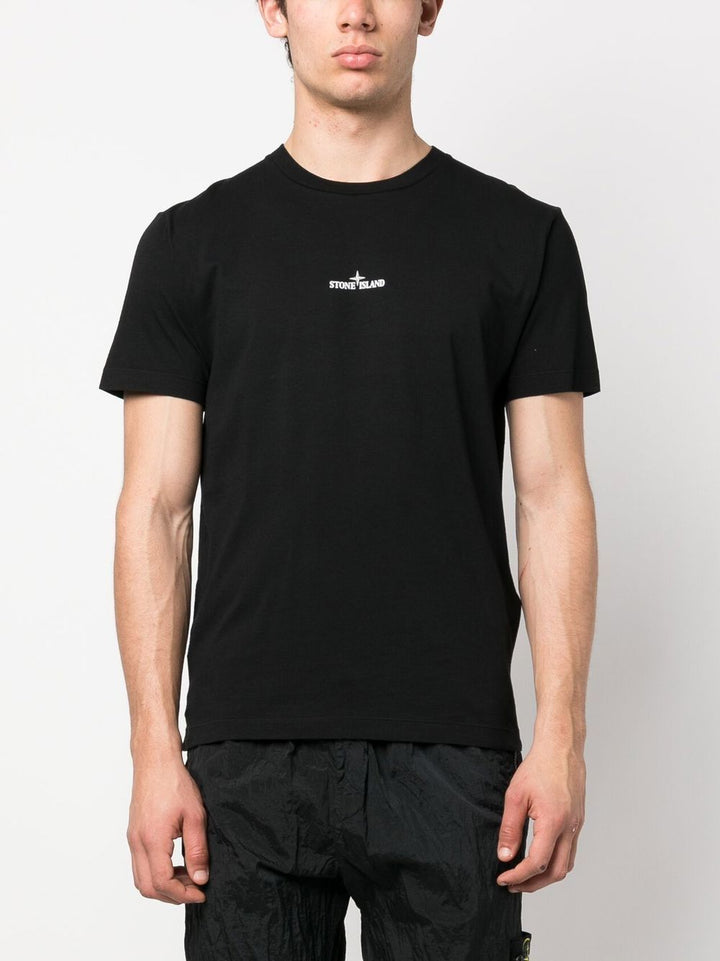 Stone Island T-shirt 2NS89 'INSTITUTIONAL ONE' PRINT Black - Lothaire