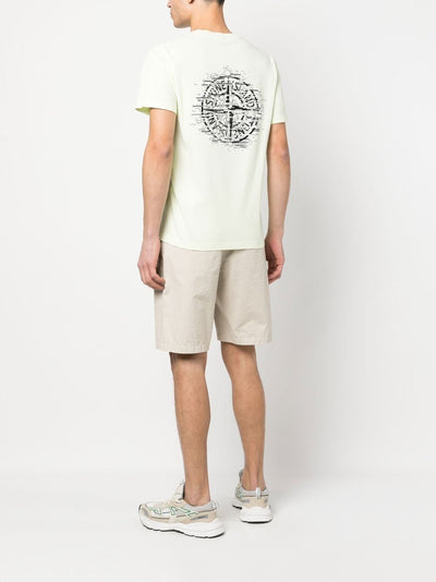 Stone Island T-shirt 2NS89 'INSTITUTIONAL ONE' PRINT Green - Lothaire