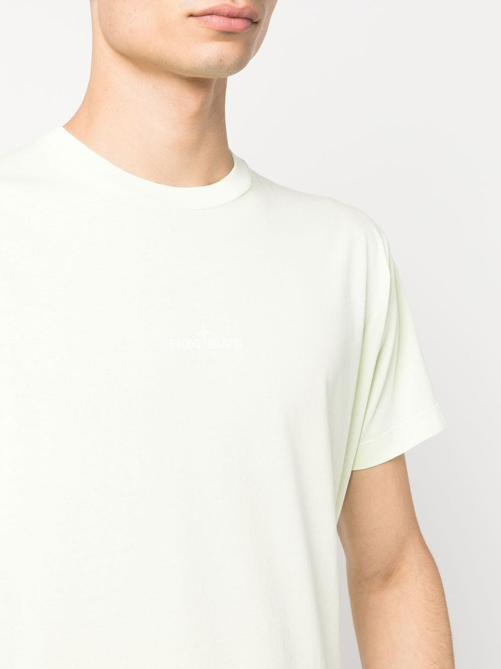 Stone Island T-shirt 2NS89 'INSTITUTIONAL ONE' PRINT Green - Lothaire