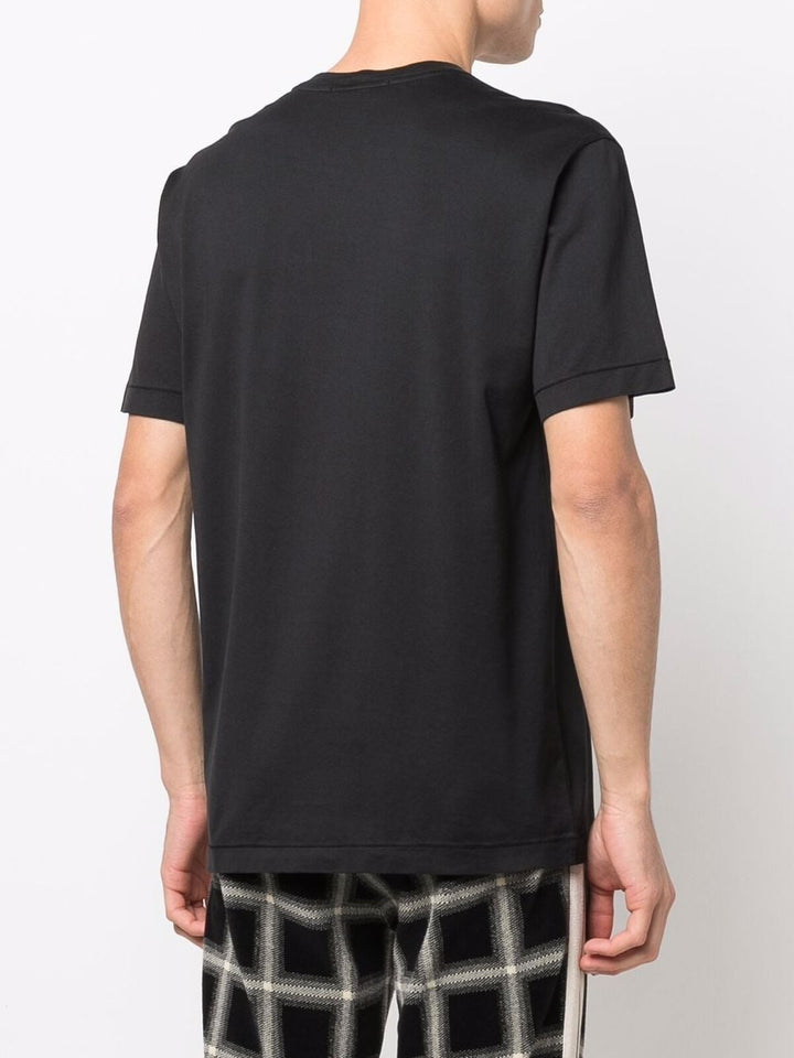 Stone Island T-shirt à patch logo Noir - Lothaire boutiques