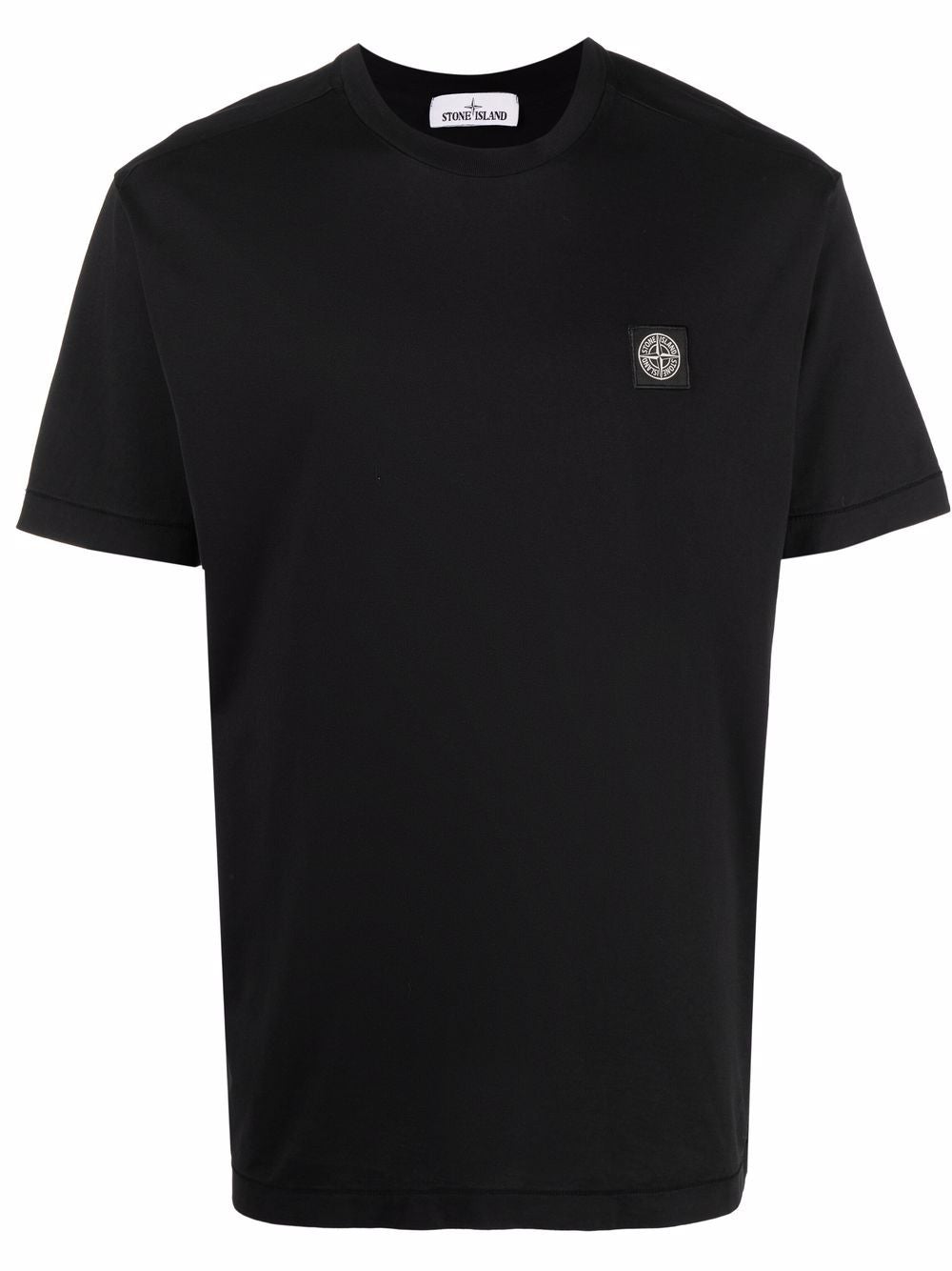 Stone Island T-shirt à patch logo Noir - Lothaire boutiques