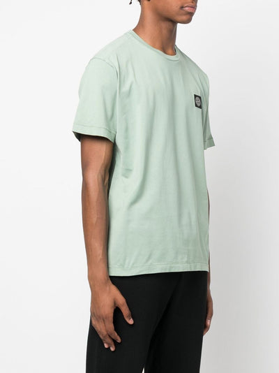 Stone Island T-shirt Acqua en coton à motif compass - Lothaire boutiques