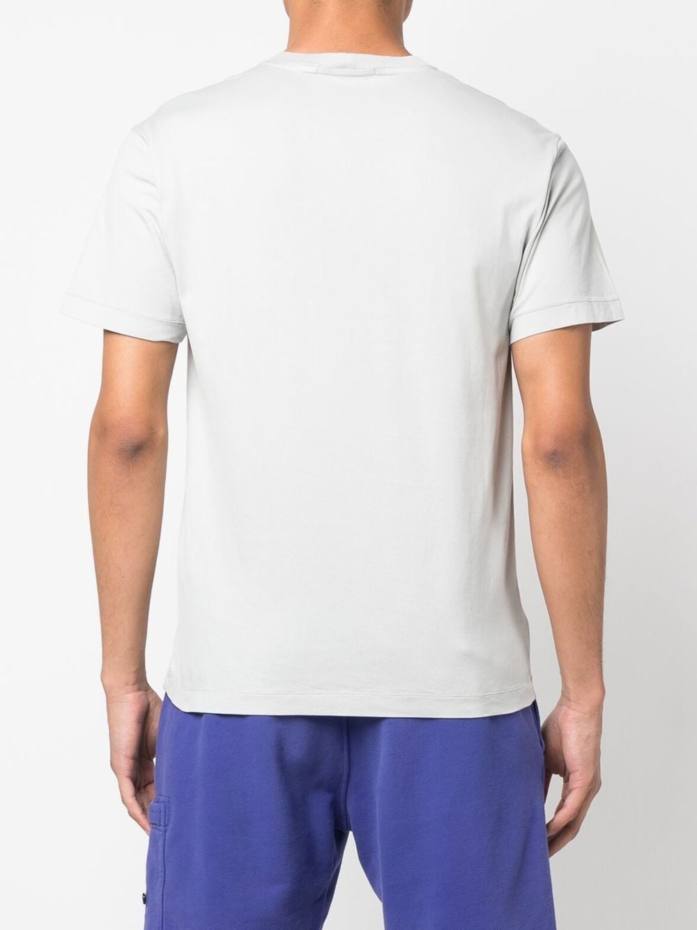 Stone Island T-shirt blanc en coton à motif compass - Lothaire boutiques