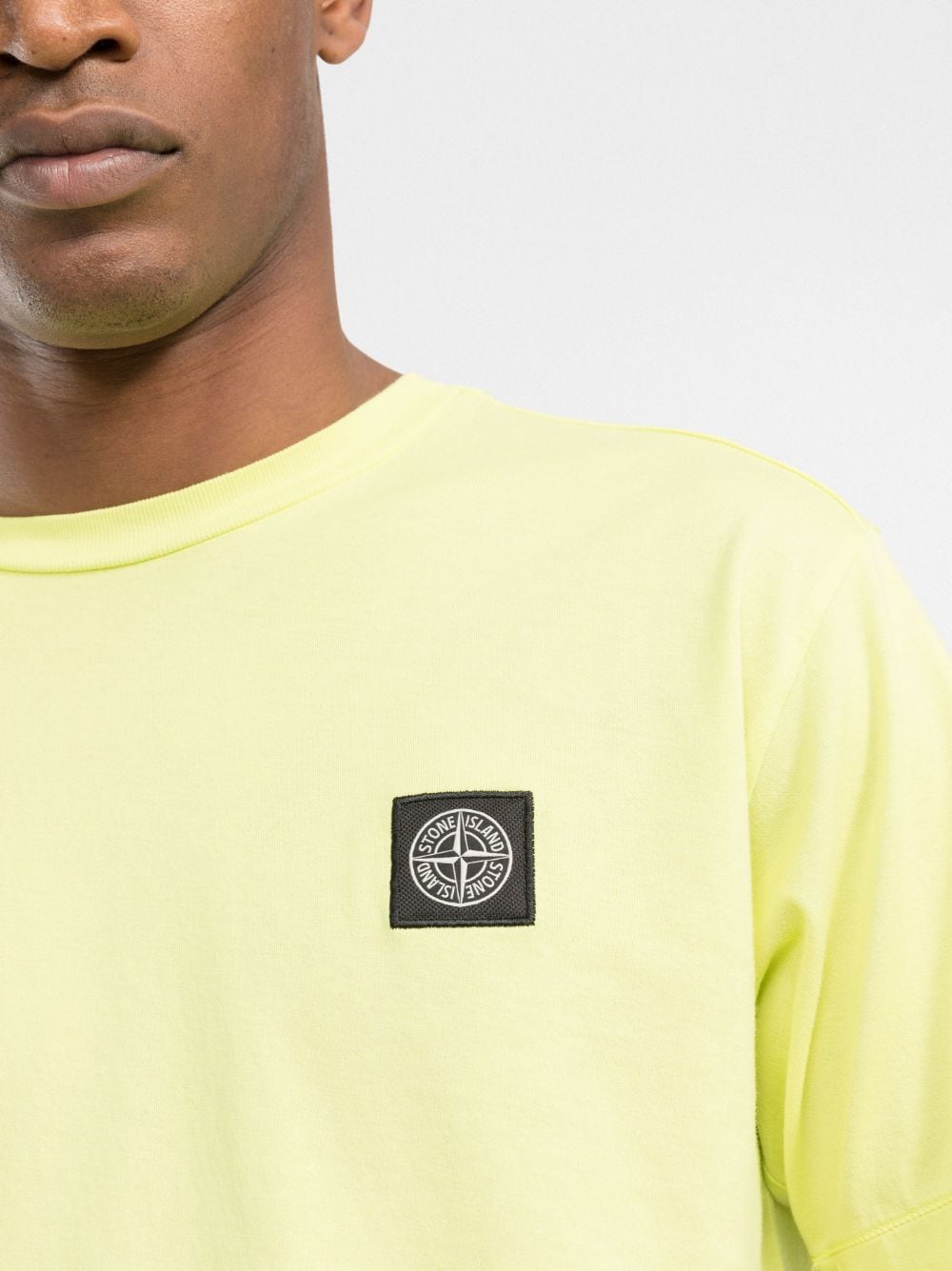 Stone Island T-shirt Limone en coton à motif compass - Lothaire boutiques