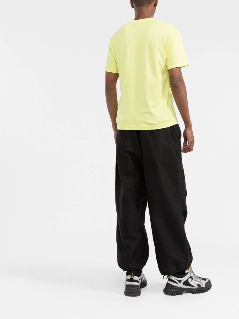 Stone Island T-shirt Limone en coton à motif compass - Lothaire boutiques