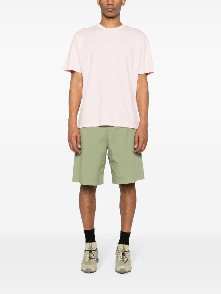 Stone Island - T Shirt rose 2RC89 'SCRATCHED PAINT ONE' PRINT - Lothaire