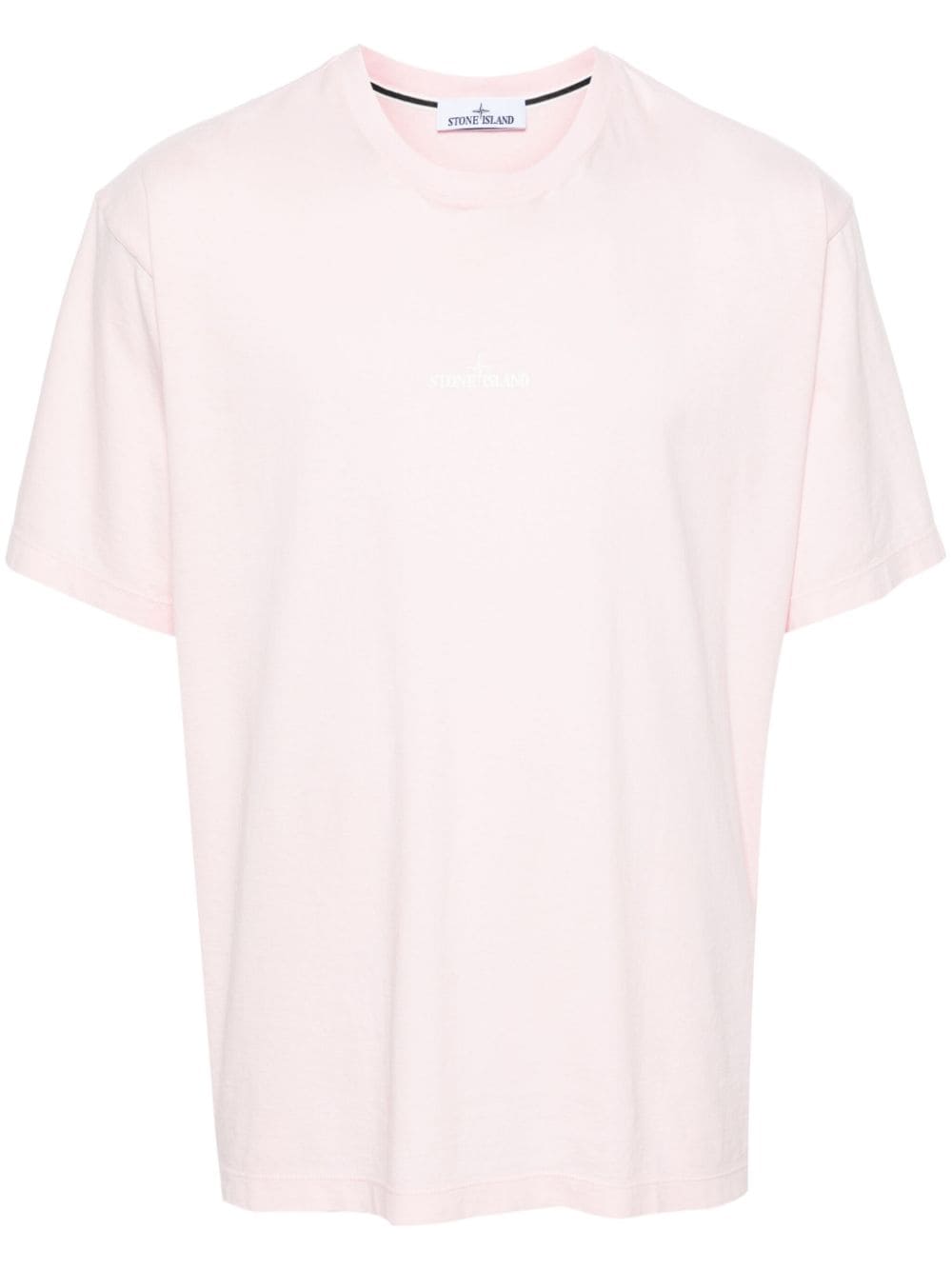 Stone Island - T Shirt rose 2RC89 'SCRATCHED PAINT ONE' PRINT - Lothaire