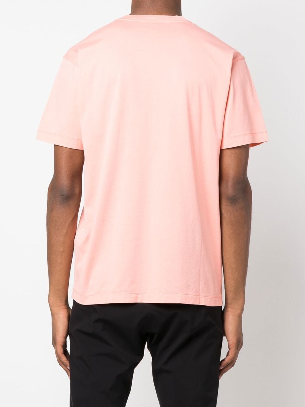 Stone Island T-shirt rose en coton à motif compass - Lothaire boutiques