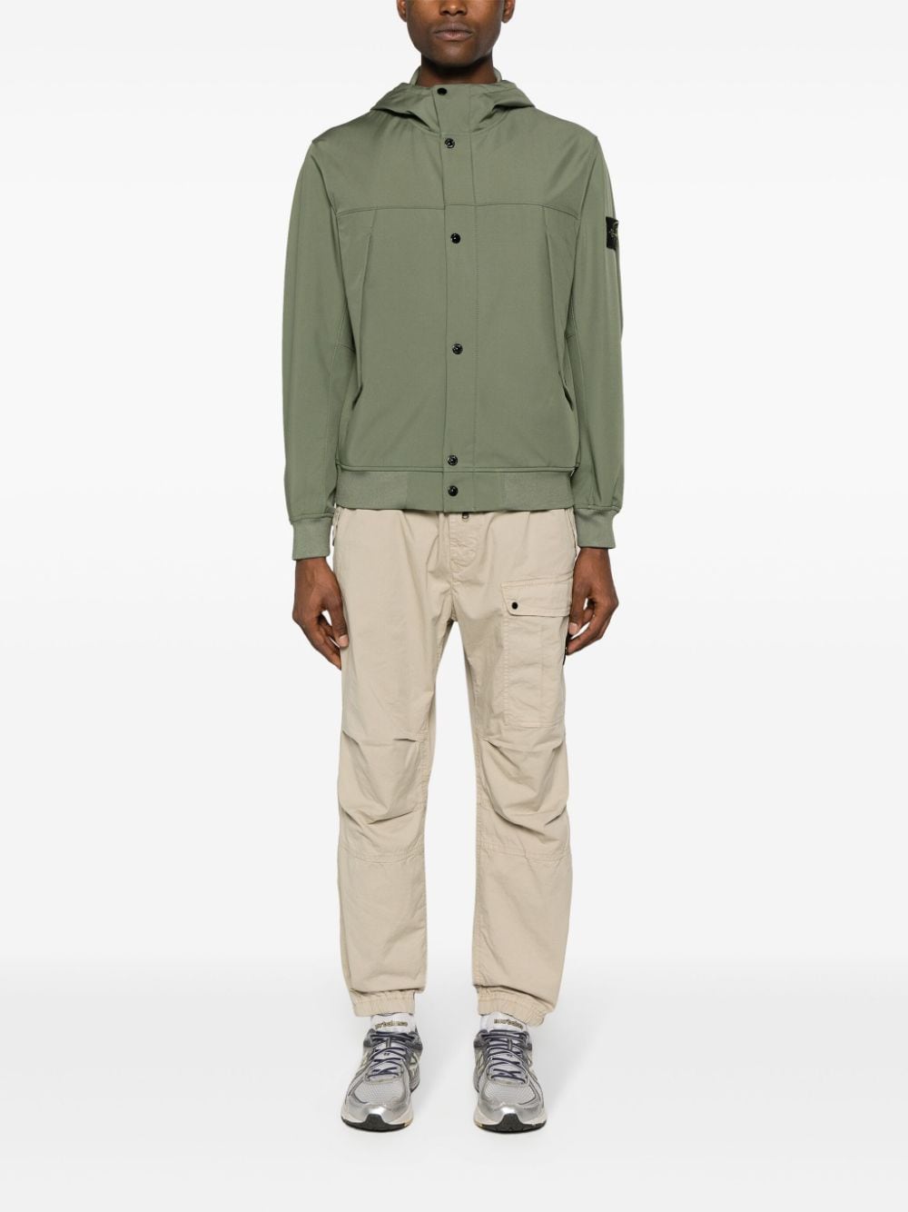 Stone Island - Veste 40227 LIGHT SOFT SHELL-R_E.DYE® TECHNOLOGY IN RECYCLED POLYESTER - Lothaire