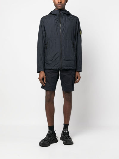 Stone Island Veste à capuche Navy 40522 GARMENT DYED CRINKLE REPS NY - Lothaire