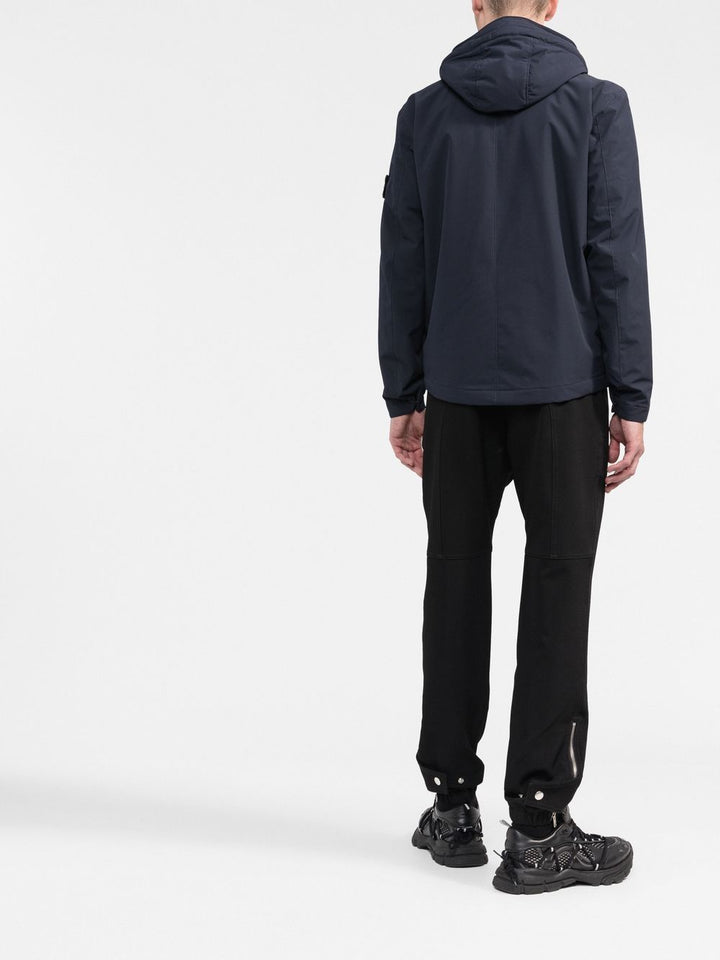 Stone Island Veste bleu à patch compass - Lothaire boutiques