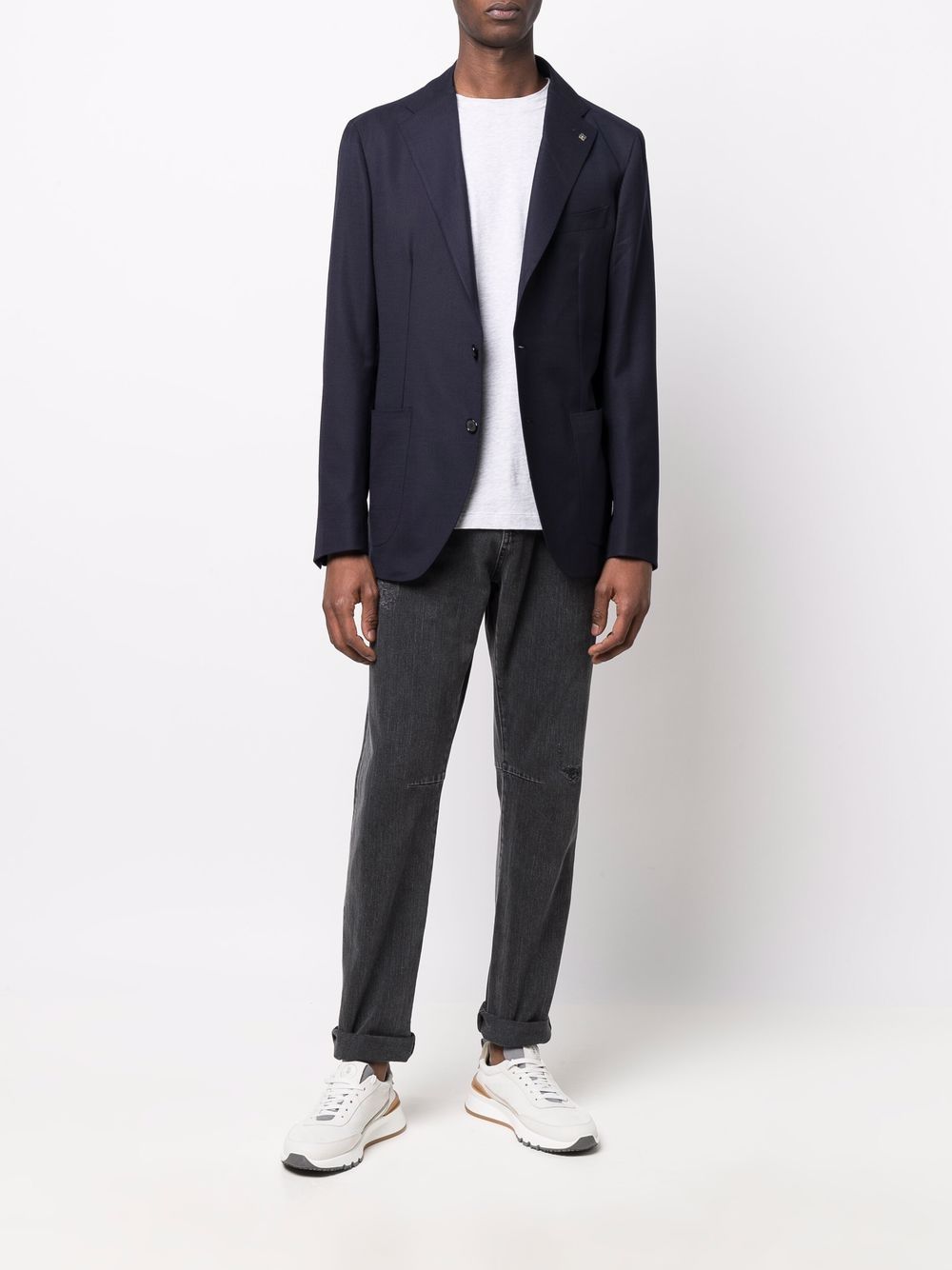 Tagliatore Blazer boutonné en laine mélangée - Lothaire