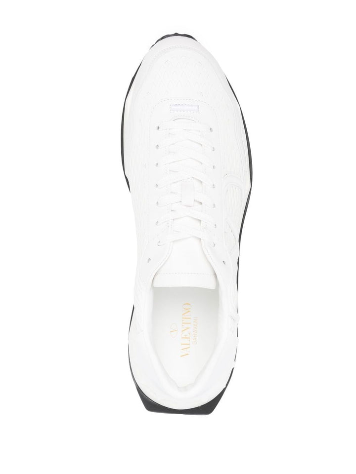 Valentino Garavani Baskets à logo embossé White - Lothaire