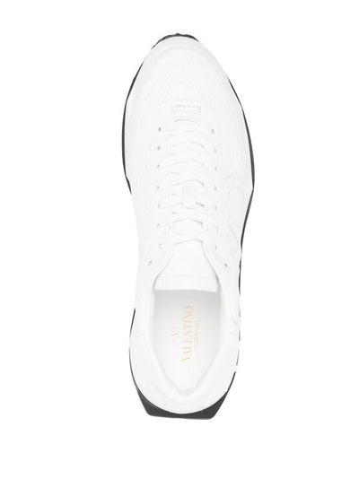 Valentino Garavani Baskets à logo embossé White - Lothaire