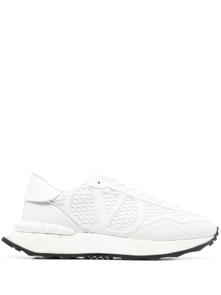 Valentino Garavani Baskets à logo embossé White - Lothaire