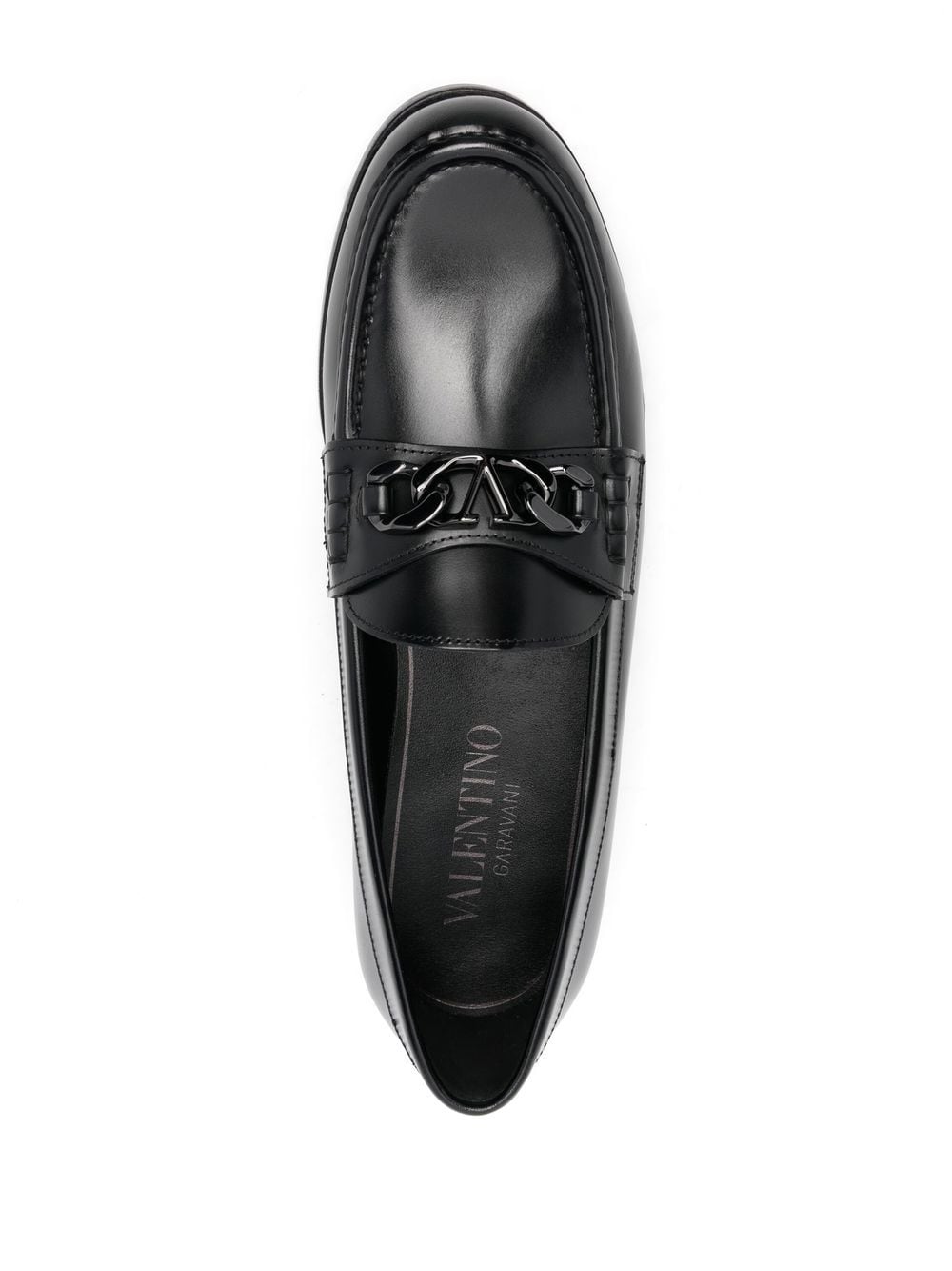 Valentino Garavani Mocassins à plaque VLogo - Lothaire boutiques